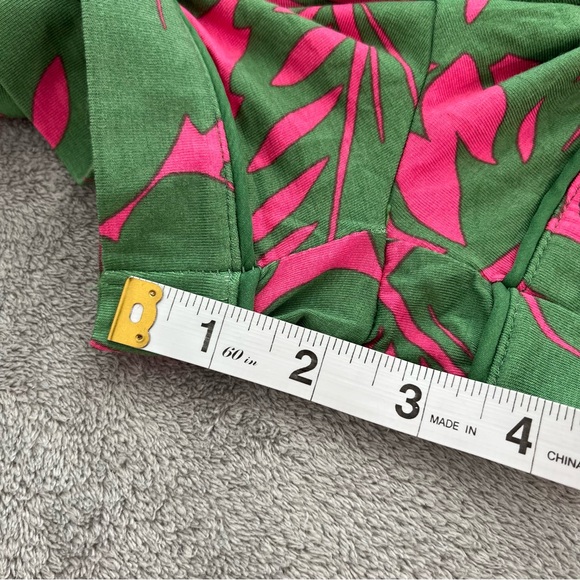 KATE SPADE NWT Tropical Foliage Pink Short Pajama Set size Medium - Picture 9 of 11